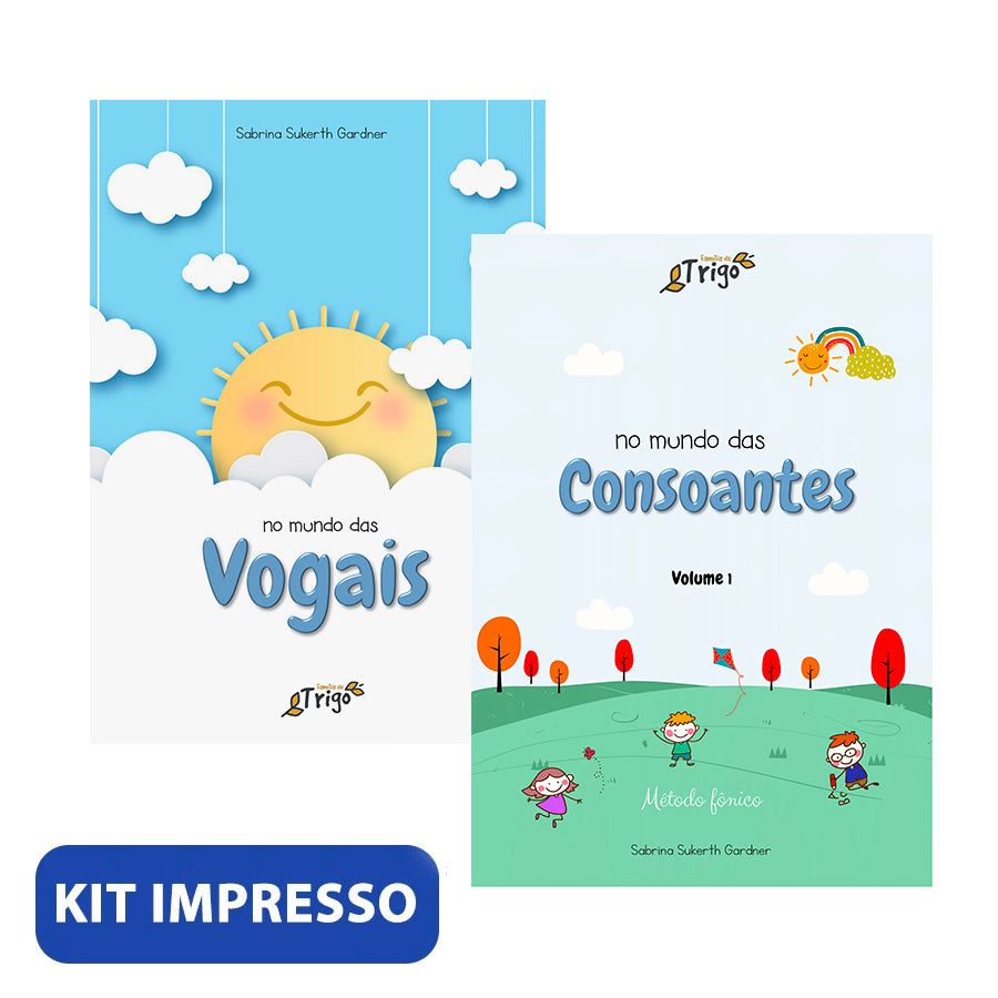 KIT Vogais + Consoantes | Pré-Alfabetização (impresso)