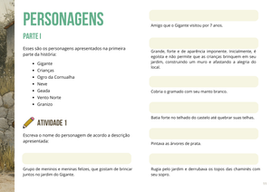 Questionário Literário: O Gigante egoísta (Oscar Wilde) - PDF