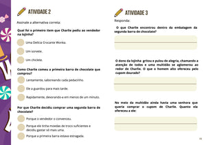 Questionário Literário: A Fantástica Fábrica de Chocolate (Roald Dahl) - PDF