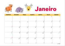 Carregar imagem no visualizador da galeria, Calendário KIDS 2026 - PDF
