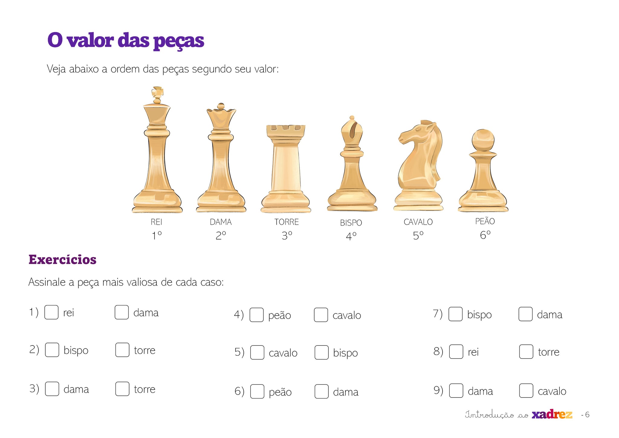 PDF) Apostila de xadrez 6°ano novo