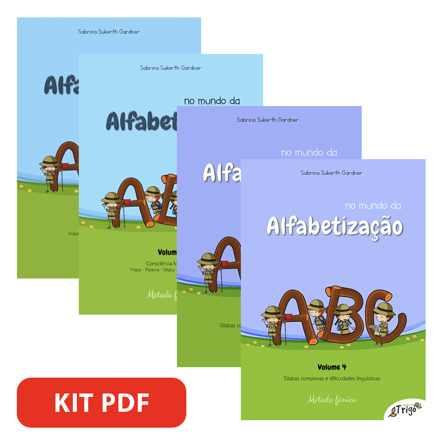 KIT PDF: No Mundo da Alfabetização (Volume 1—4) | Com 15% OFF